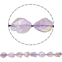 天然紫水晶のビーズ, アメジスト, 2 月誕生石, 14-18mm, 穴:約 1mm, 長さ:約 16.5 インチ, 約 19パソコン/ストランド, 売り手 ストランド