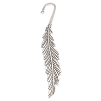 Zinc Alloy Bookmark, Leaf, antique silver color plated, with loop, nickel, lead & cadmium free Approx 1.5mm 