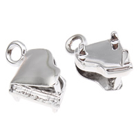 Musical Instrument Shaped Zinc Alloy Pendants, Piano, silver color plated, nickel, lead & cadmium free Approx 1.5mm 