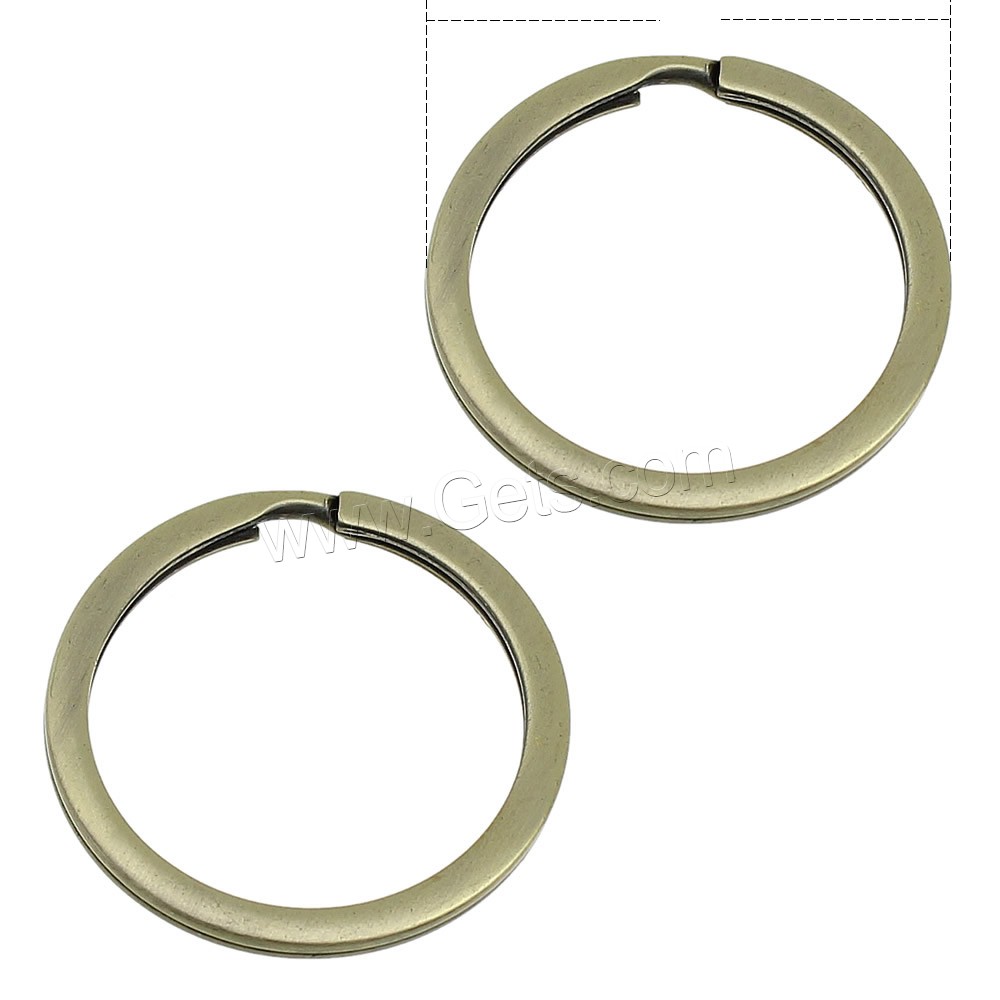 anillo partido clave de hierro , fundición, chapado, diverso tamaño para la opción, más colores para la opción, Vendido por UD