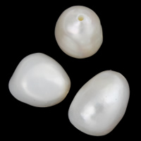 Keshi Cultured Freshwater Pearl Beads, natural, white, 8-9mm Approx 0.8mm 