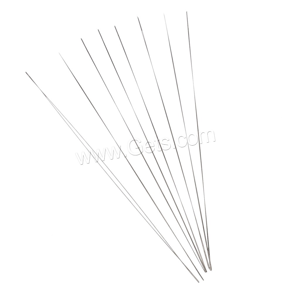 Stainless Steel Wide Eye Needle, different size for choice, original color, 100PCs/Bag, Sold By Bag
