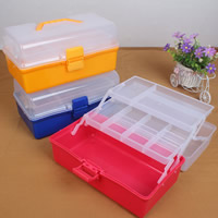 Контейнер пластиковый для хранения бисера, пластик, Прямоугольная форма, прозрачный, Много цветов для выбора продается PC