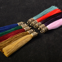 Decorative Tassel, Polyester, with Zinc Alloy 