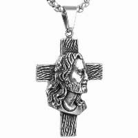 Titanium Steel Pendants, Cross, Christian Jewelry & for man & blacken Approx 