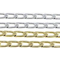 Stainless Steel Curb Chain, plated 