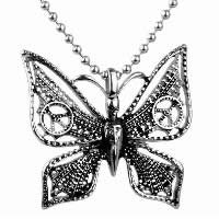 Titanium Steel Pendants, Butterfly, for man & blacken Approx 