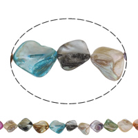 Dyed Shell Beads, Freshwater Shell, Rhombus, multi-colored - Approx 1mm Approx 15.1 Inch, Approx 