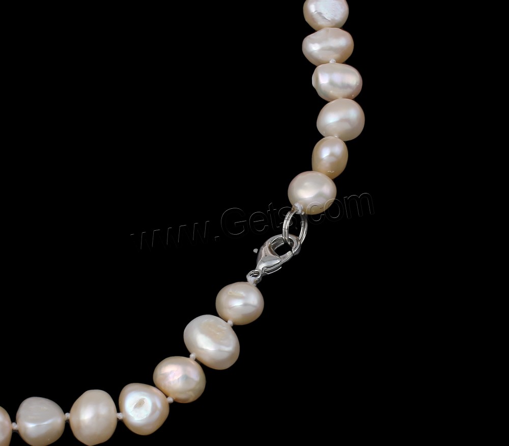 Natural Freshwater Pearl Jewelry Sets, bracelet & necklace, brass clasp, Baroque, different styles for choice, more colors for choice, 10-11mm, Length:7.5 Inch,  17 Inch, Sold By Set