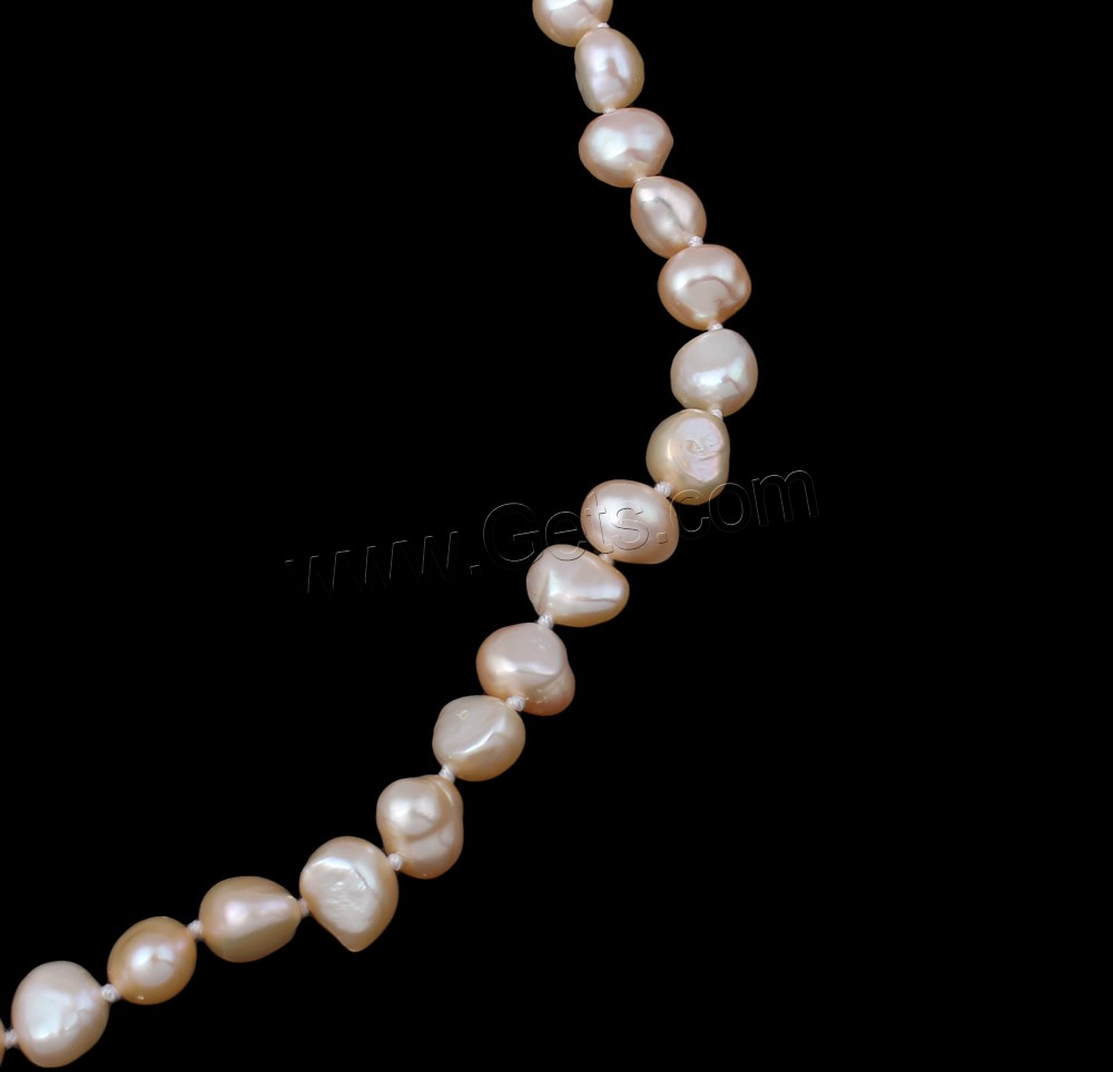 Natural Freshwater Pearl Jewelry Sets, bracelet & necklace, brass clasp, Baroque, different styles for choice, more colors for choice, 7-8mm, Length:Approx 7.5 Inch, Approx  17 Inch, Sold By Set