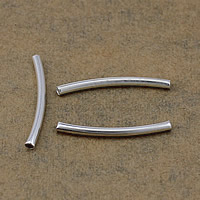 Brass Tube Beads, platinum color plated Approx 1.5mm 