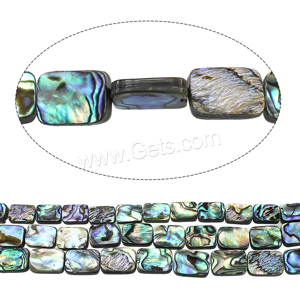 Abalone Shell Beads, Rectangle, natural, different size for choice, Sold By Strand
