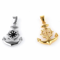 Titanium Steel Pendants, Anchor, plated, nautical pattern & for man Approx 