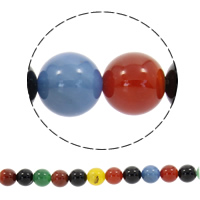 Natural Rainbow Agate Beads, Round, synthetic Approx 1mm Approx 19 Inch 