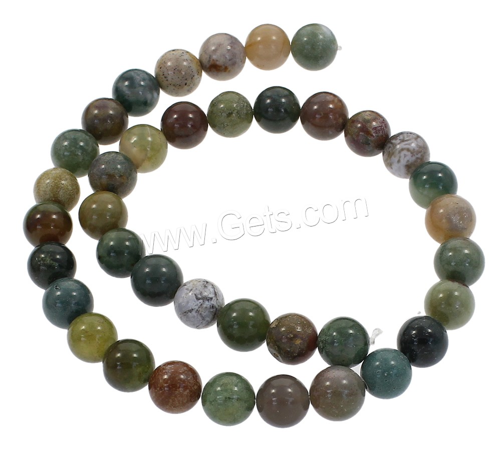 Natural Indian Agate Beads, Round, synthetic, different size for choice, Hole:Approx 1mm, Length:Approx 15 Inch, Sold By Strand