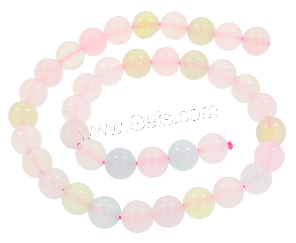 Morganite Beads, Round, synthetic, different size for choice, Hole:Approx 1mm, Length:Approx 15 Inch, Sold By Strand