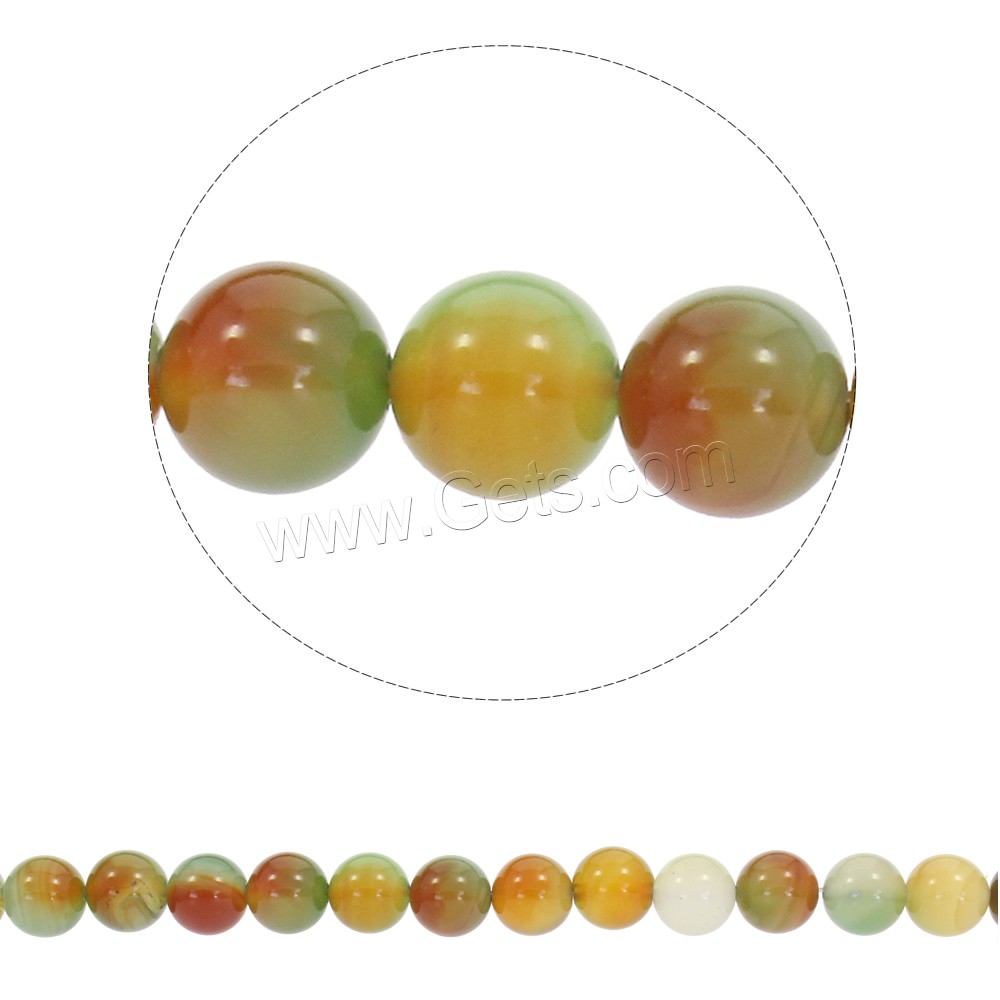 Natürliche Malachit Achat Perlen, rund, synthetisch, verschiedene Größen vorhanden, Bohrung:ca. 1mm, Länge:ca. 15 ZollInch, verkauft von Strang
