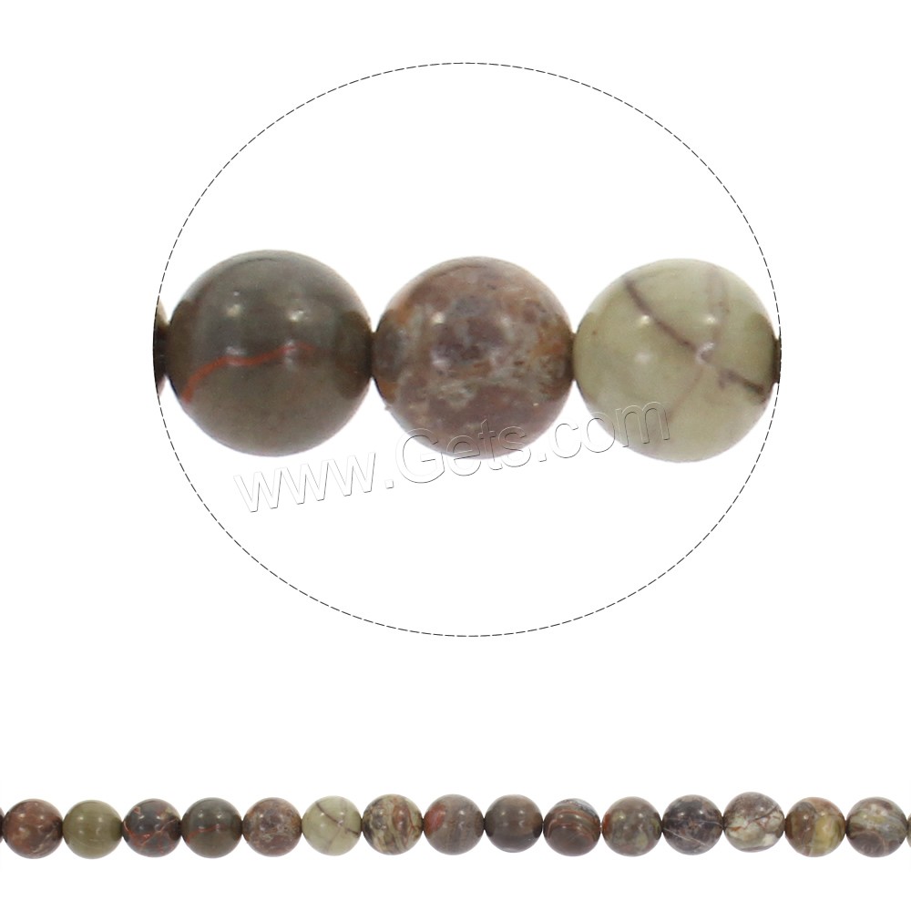 Natural Ocean Agate Beads, Round, synthetic, different size for choice, Hole:Approx 1mm, Length:Approx 15.5 Inch, Sold By Strand