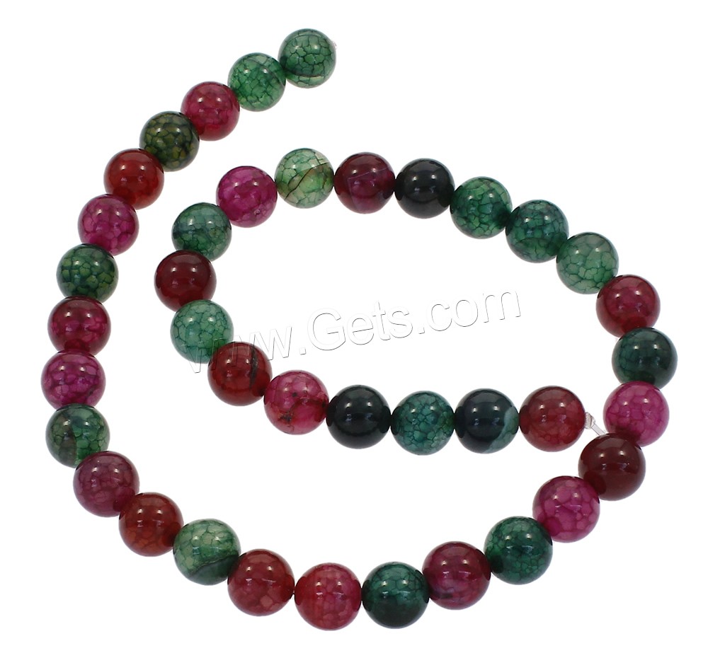 Tourmaline Color Agate Beads, Round, synthetic, different size for choice, Hole:Approx 1mm, Length:Approx 15.5 Inch, Sold By Strand