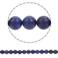 Perles en Synthétique Lapis, lapis synthétique, Rond, normes différentes pour le choix Environ 1mm Environ 14.5 pouce, Vendu par brin