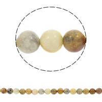Perle naturelle Agate Crazy, agate folle, Rond, synthétique, normes différentes pour le choix Environ 1mm Environ 15 pouce, Vendu par brin