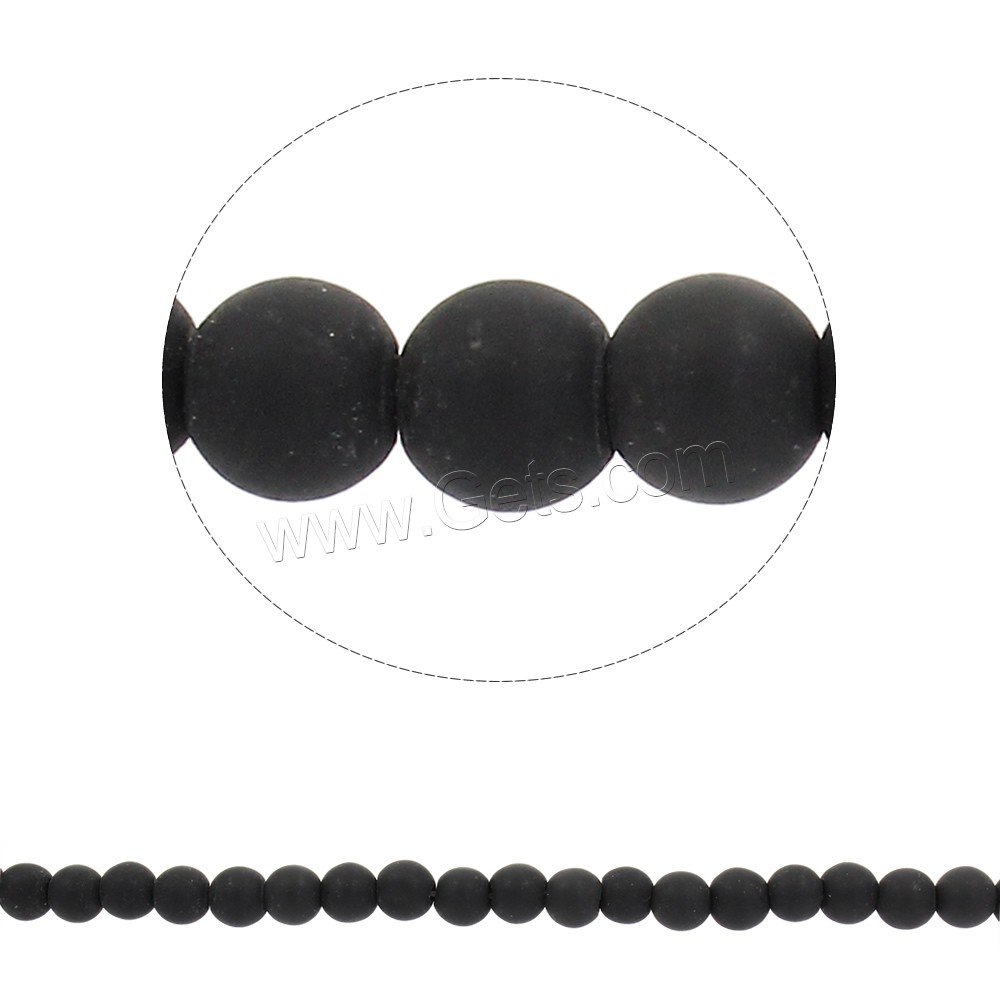 Perles de cristal rondes , normes différentes pour le choix & givré, Trou:Environ 1mm, Longueur:Environ 16 pouce, Vendu par brin