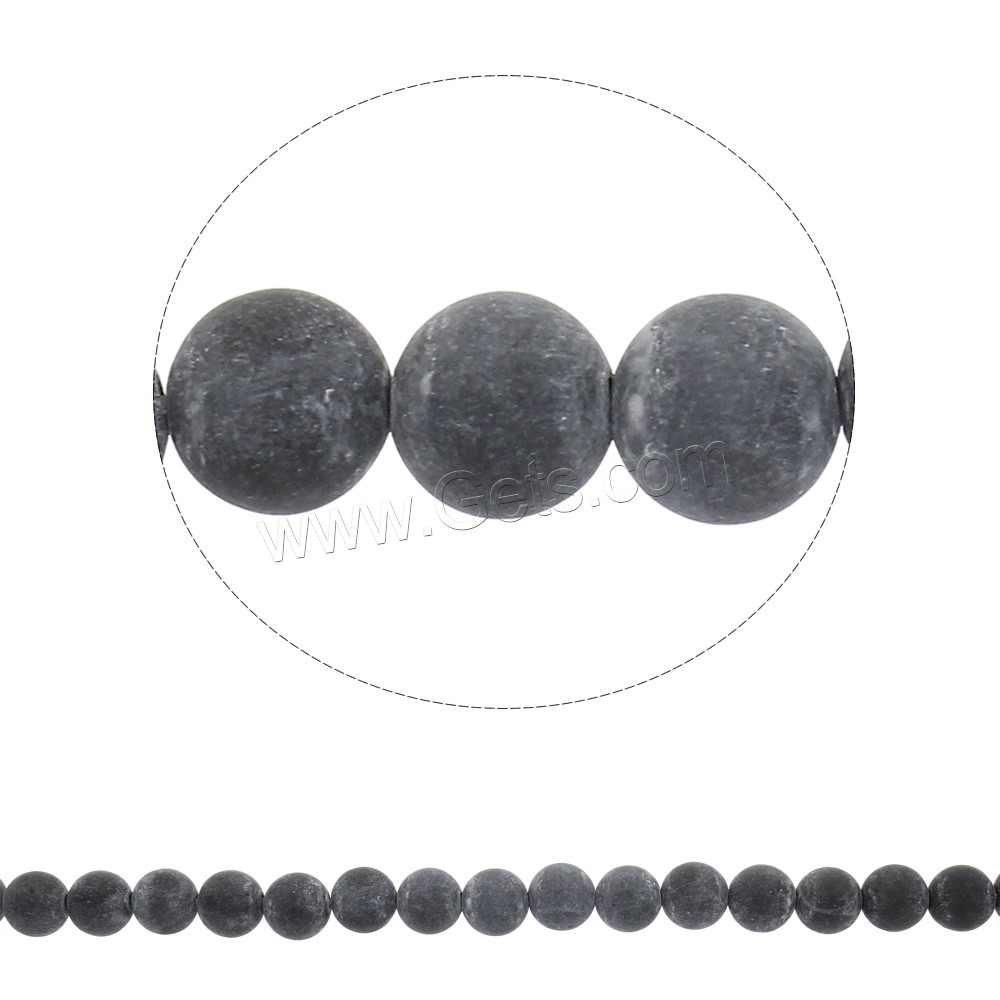 Bian Stein Perle, rund, synthetisch, verschiedene Größen vorhanden & stumpfmatt, Bohrung:ca. 1mm, Länge:ca. 15.5 ZollInch, verkauft von Strang
