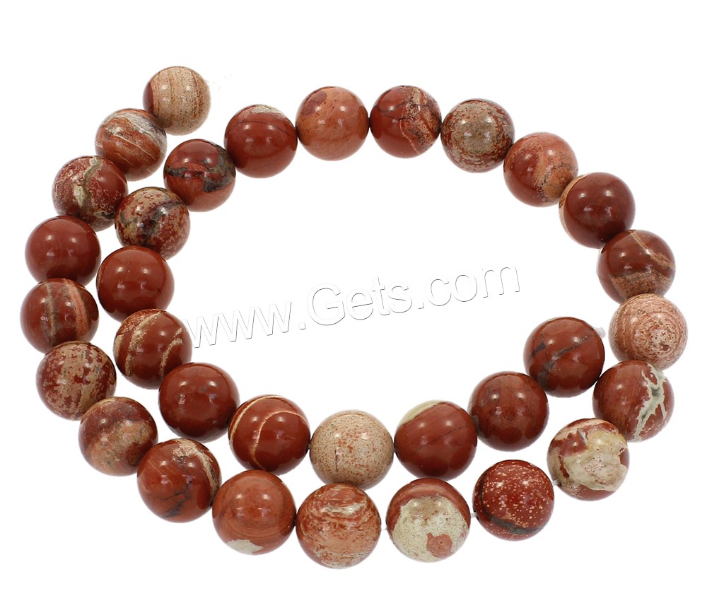Brecciated Jasper Beads, Jasper Brecciated, Round, synthetic, different size for choice, Hole:Approx 1mm, Length:Approx 15 Inch, Sold By Strand