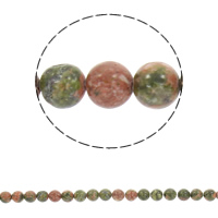 Unakite Beads, Round, synthetic Approx 1mm Approx 15 Inch 