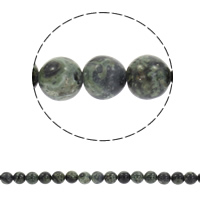 Jaspis Kambaba Perlen, Kambaba Jaspis, rund, synthetisch, verschiedene Größen vorhanden, Bohrung:ca. 1mm, Länge:ca. 15.5 ZollInch, verkauft von Strang