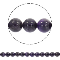 Natural Amethyst Beads, Round, synthetic, February Birthstone Approx 1mm Approx 15.5 Inch 