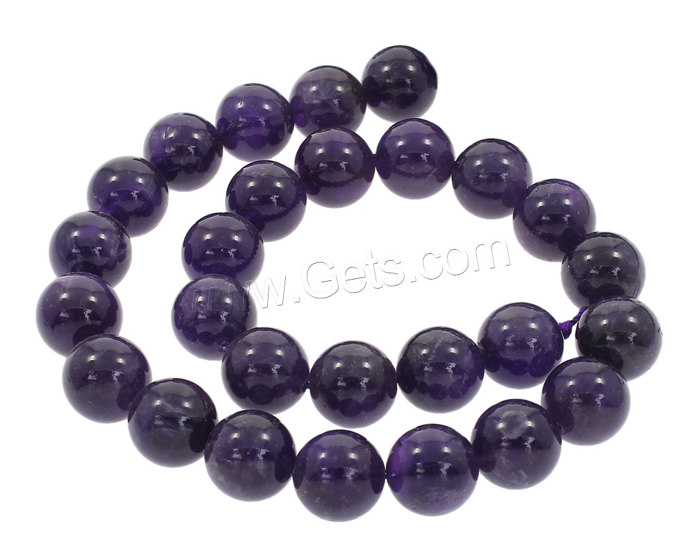 Natural Amethyst Beads, Round, synthetic, February Birthstone & different size for choice, Hole:Approx 1mm, Length:Approx 15.5 Inch, Sold By Strand