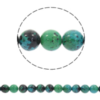 Synthetic Chrysocolla Beads, Round Approx 1mm Approx 15.5 Inch 