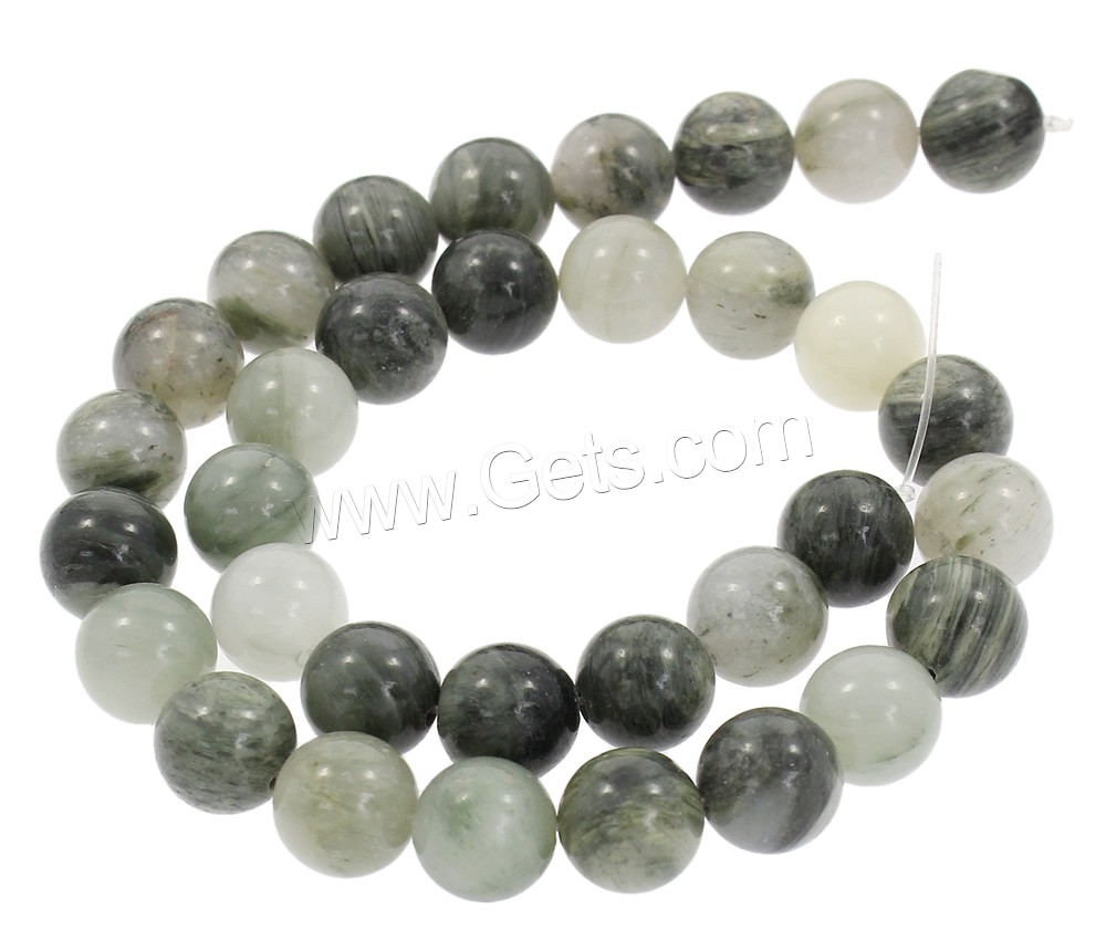 Green Hair Stone Beads, Round, synthetic, different size for choice, Hole:Approx 1mm, Length:Approx 15.5 Inch, Sold By Strand