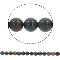 Natürliche Indian Achat Perlen, Indischer Achat, rund, synthetisch, verschiedene Größen vorhanden, Bohrung:ca. 1mm, Länge:ca. 15 ZollInch, verkauft von Strang