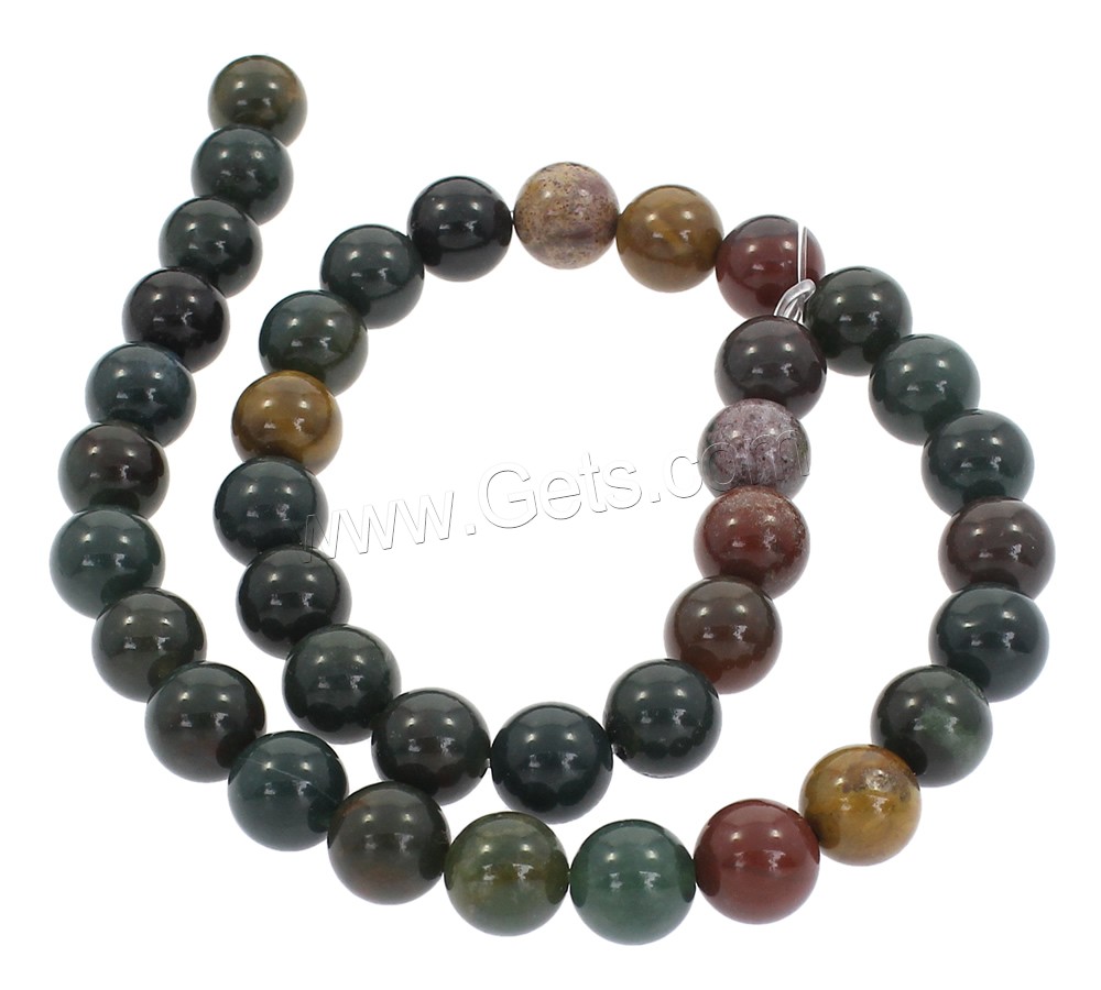 Natural Indian Agate Beads, Round, synthetic, different size for choice, Hole:Approx 1mm, Length:Approx 15 Inch, Sold By Strand