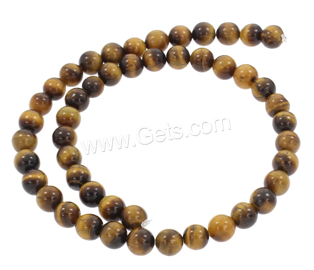 Tiger Eye Beads, Round, synthetic, different size for choice, Hole:Approx 1mm, Length:Approx 15 Inch, Sold By Strand