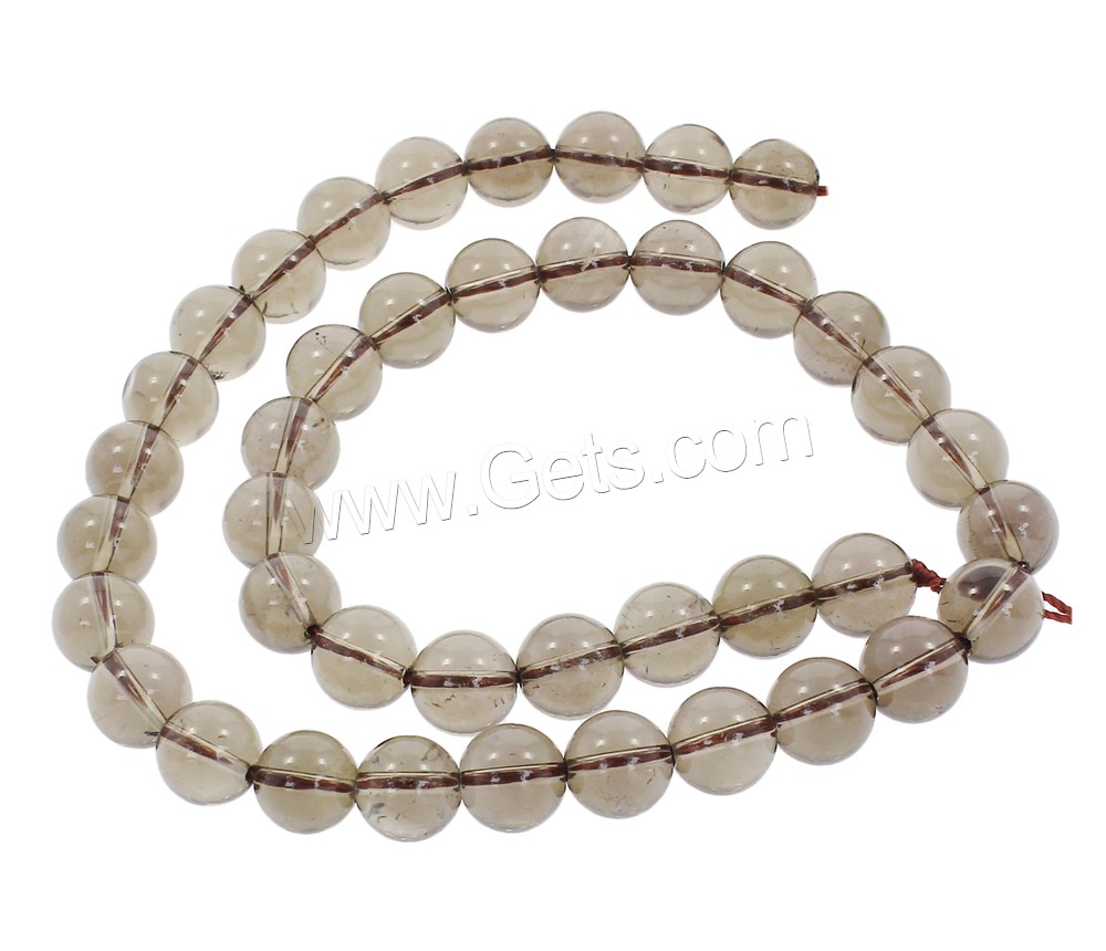 Natural Smoky Quartz Beads, Round, synthetic, different size for choice, Hole:Approx 1mm, Length:Approx 15.5 Inch, Sold By Strand
