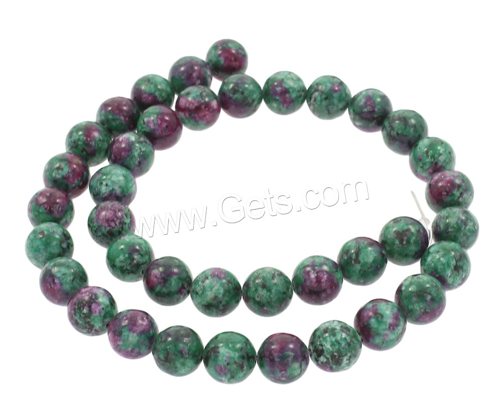 Ruby in Zoisite Beads, Round, different size for choice, Hole:Approx 1mm, Length:Approx 14.5 Inch, Sold By Strand