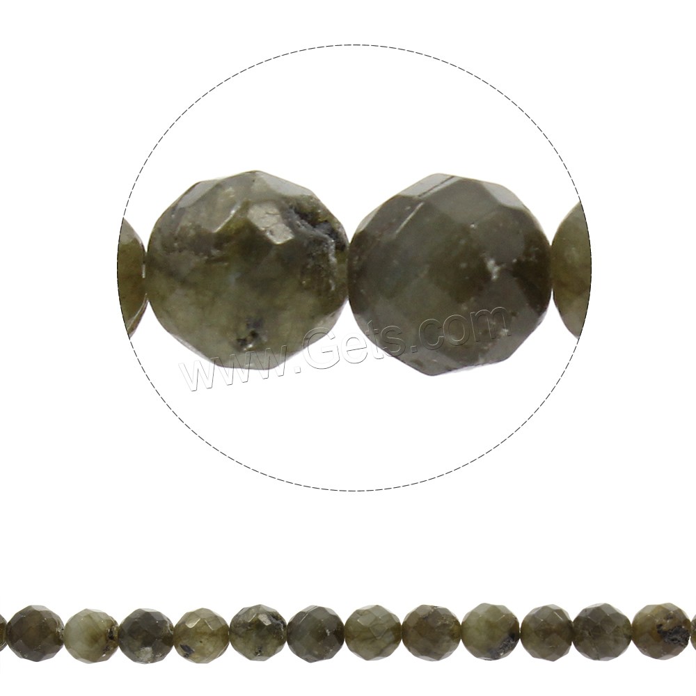 Labradorite Beads, Round, synthetic, different size for choice & faceted, blue, Hole:Approx 1mm, Length:Approx 15 Inch, Sold By Strand