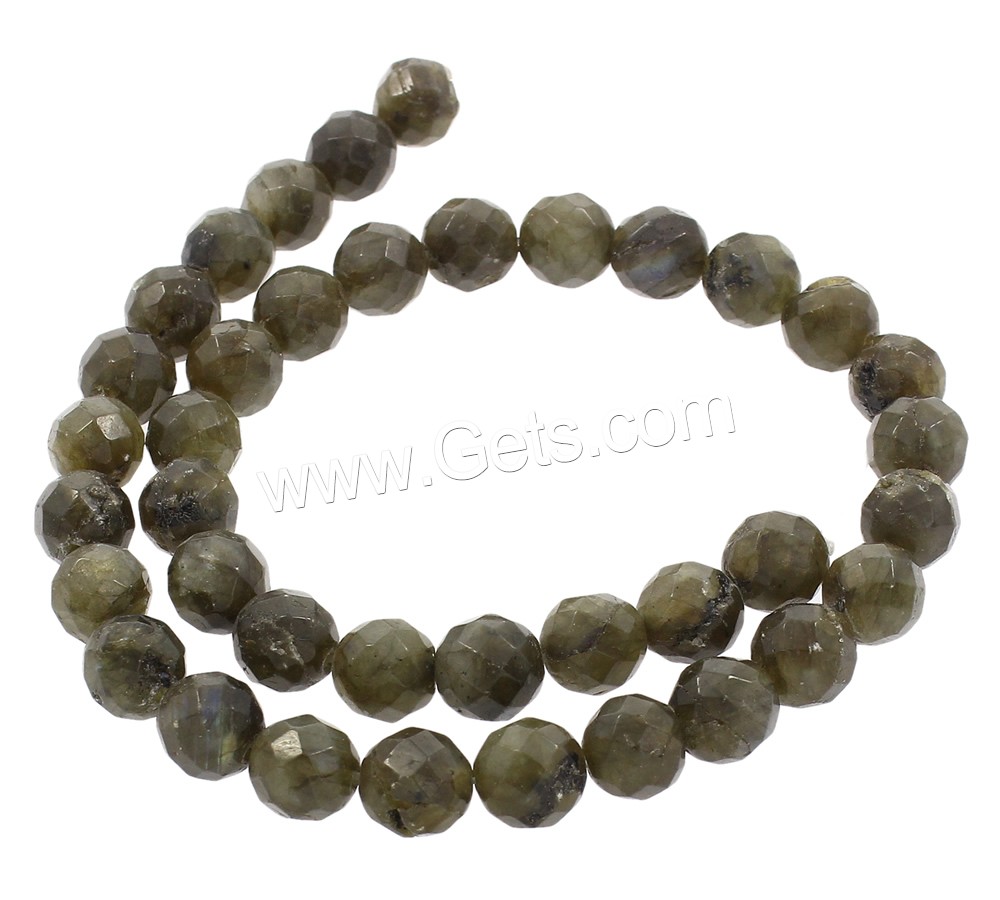 Labradorite Beads, Round, synthetic, different size for choice & faceted, blue, Hole:Approx 1mm, Length:Approx 15 Inch, Sold By Strand
