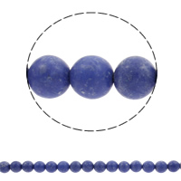 Synthetic Lapis Lazuli Bead, Round Approx 1mm Approx 15.5 Inch 
