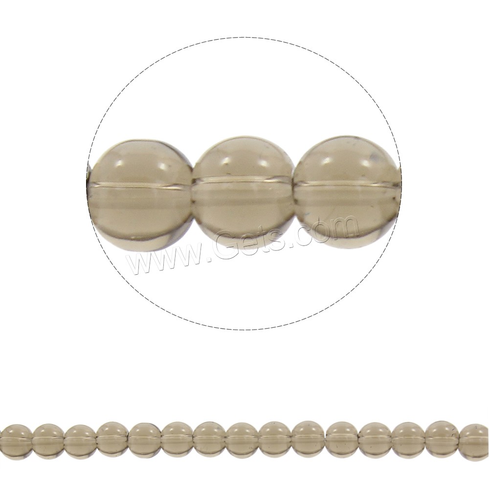 Round Crystal Beads, different size for choice, Hole:Approx 1mm, Length:Approx 15 Inch, Sold By Strand