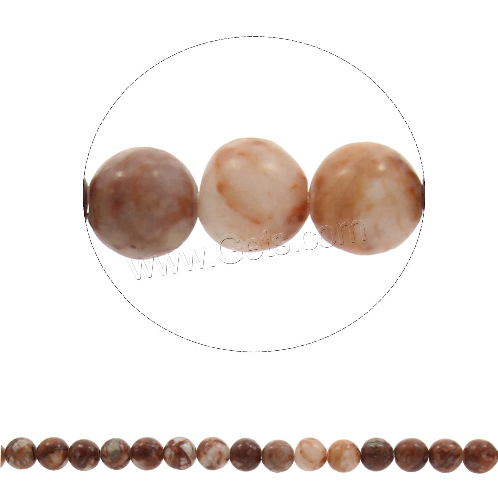 Red Stone Bead, Round, synthetic, different size for choice, Hole:Approx 1mm, Length:Approx 15.5 Inch, Sold By Strand