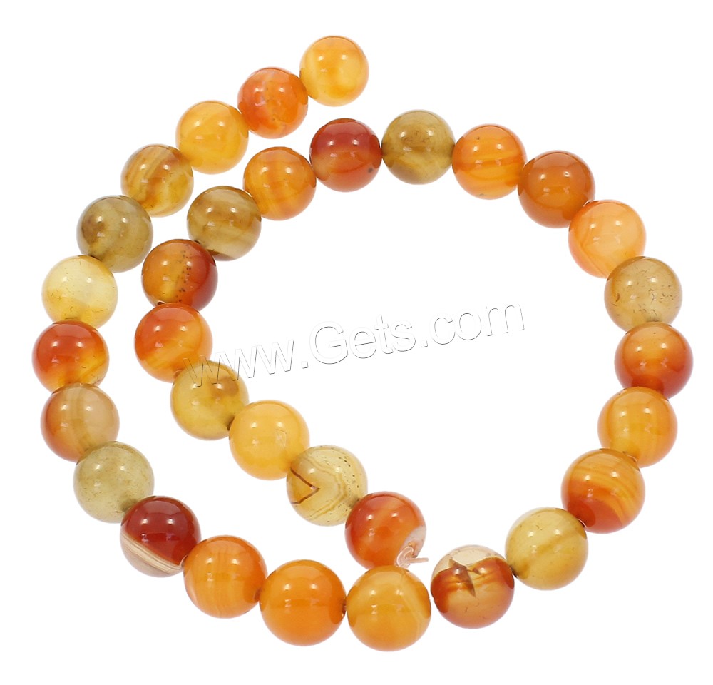 Natural Red Agate Beads, Round, synthetic, different size for choice, Hole:Approx 1mm, Length:Approx 15.5 Inch, Sold By Strand