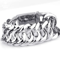 Titanium Steel Bracelet, rope chain & for man, original color, 31mm Approx 9 Inch 
