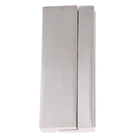 Zinc Alloy Magnetic Clasp, Rectangle, plated Approx 2.5mm 
