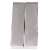 Zinc Alloy Magnetic Clasp, Rectangle, plated cadmium free 