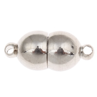 Brass Magnetic Clasp, Calabash, platinum color plated, nickel, lead & cadmium free Approx 1mm 