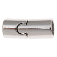 Brass Magnetic Clasp, Column, platinum color plated, nickel, lead & cadmium free Approx 7mm 